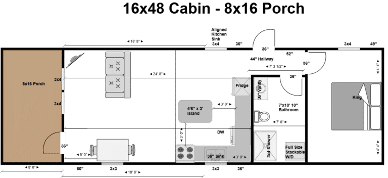 16x48 Cabin