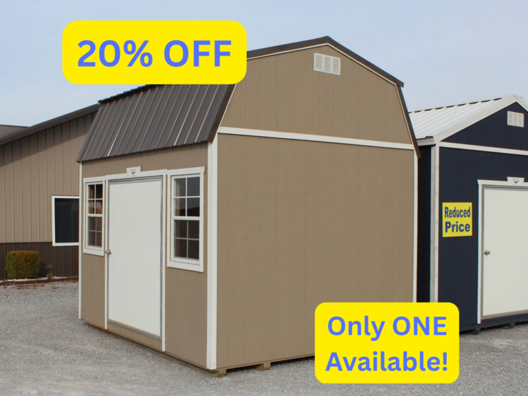 20% OFF - New 10x12 - Side Lofted Barn