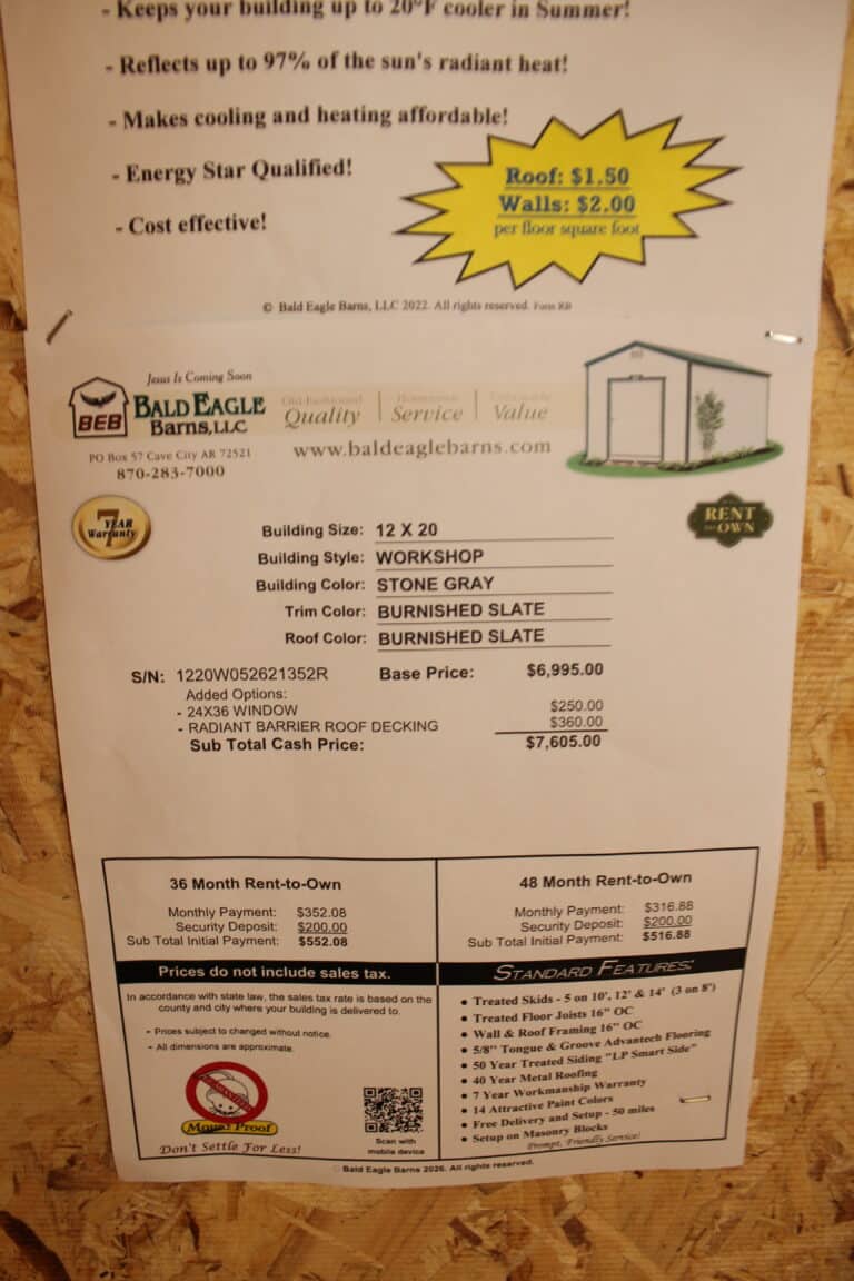 12x20 Workshop