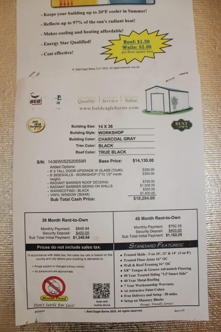 14x36 Workshop