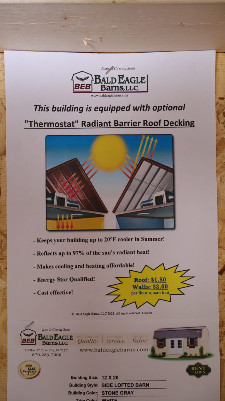 12x20 Side Lofted Barn