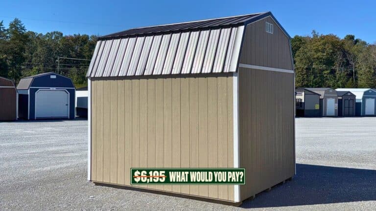 10×12 Diamond Side Lofted Barn – Name Your Price Auction
