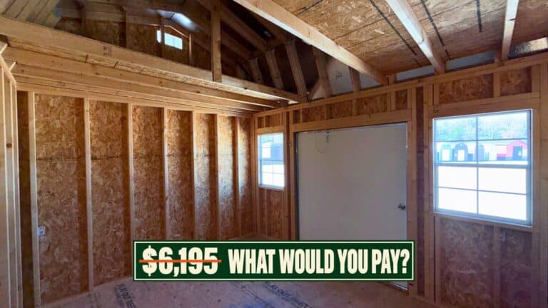 10×12 Diamond Side Lofted Barn – Name Your Price Auction