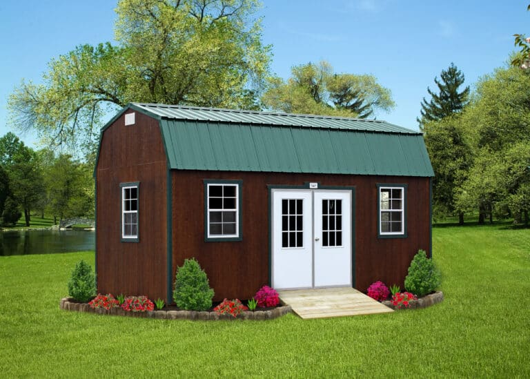 2extra windows lofted barn shed