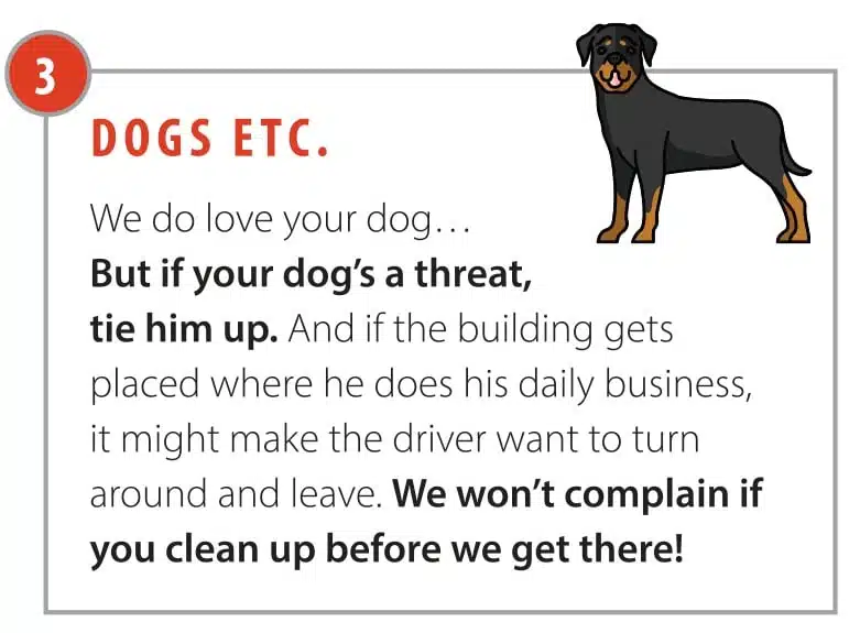 shed delivery tips
