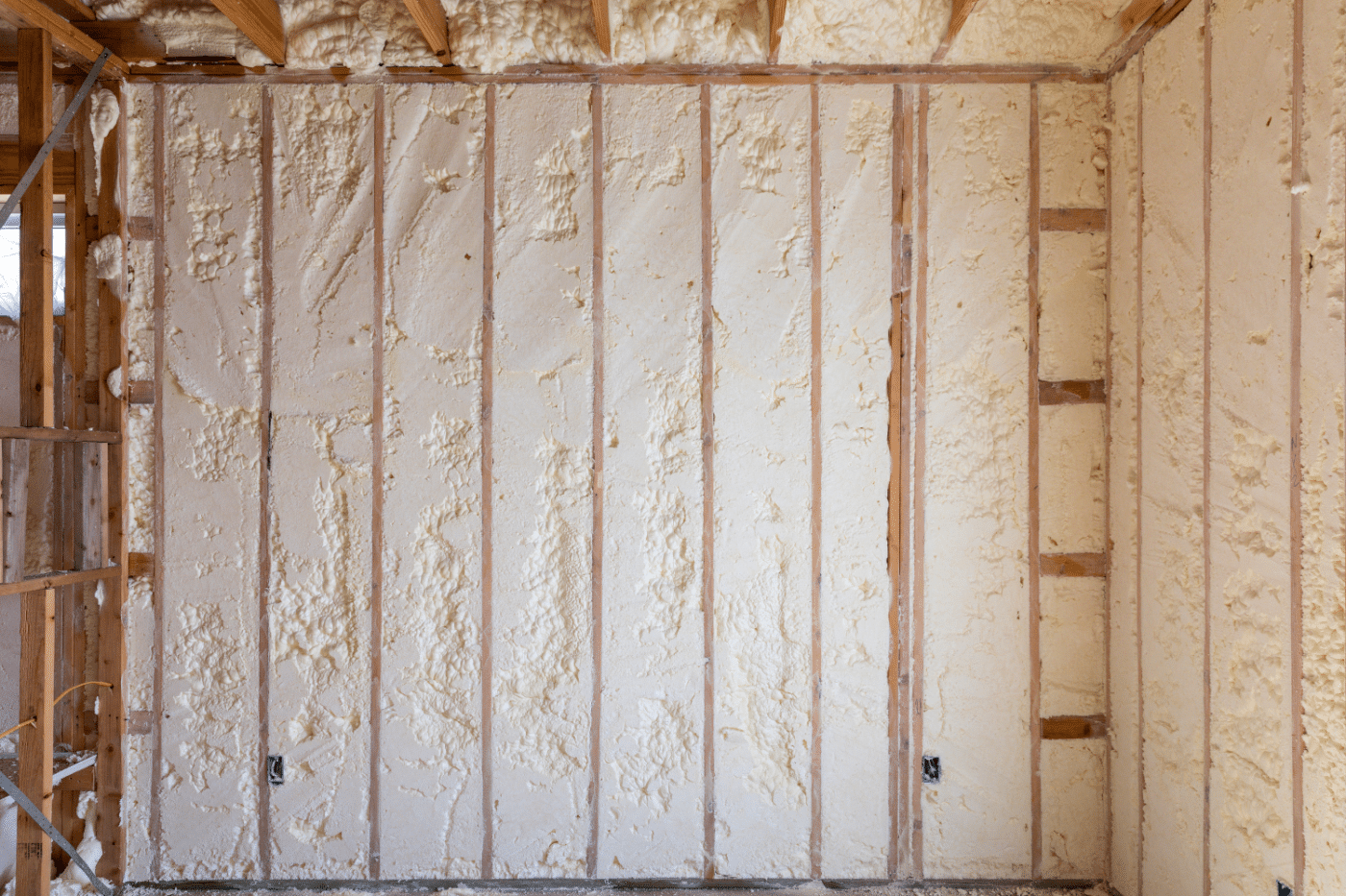 Closed-cell spray foam insulation for sheds, garages, cabins