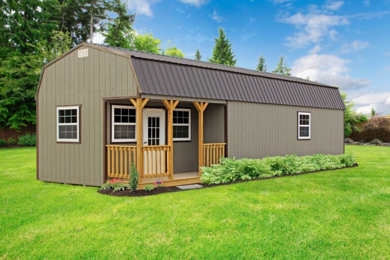 custom side lofted barn cabin gallery