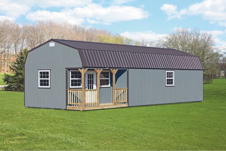 durable side lofted barn cabin gallery