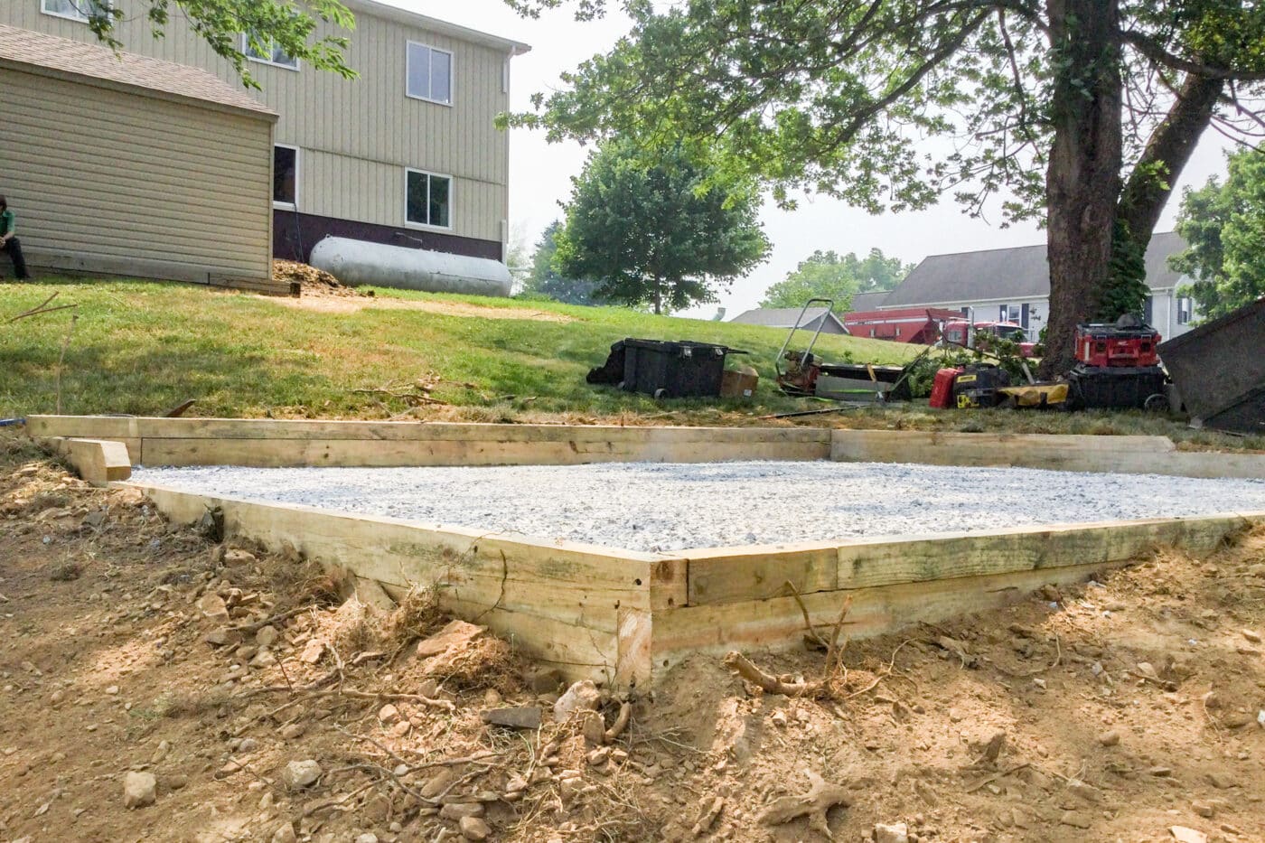 How to install gravel foundation for a shed