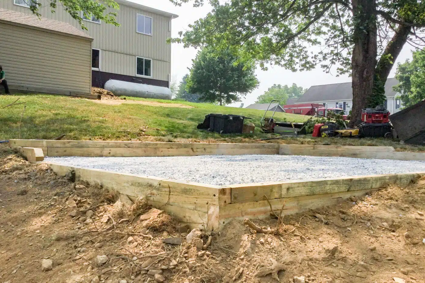 How to install gravel foundation for a shed