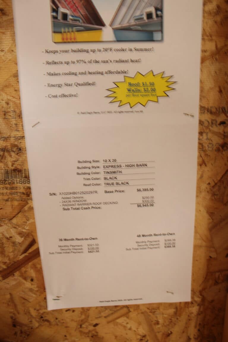 10x20 Express - High Barn - Wynne