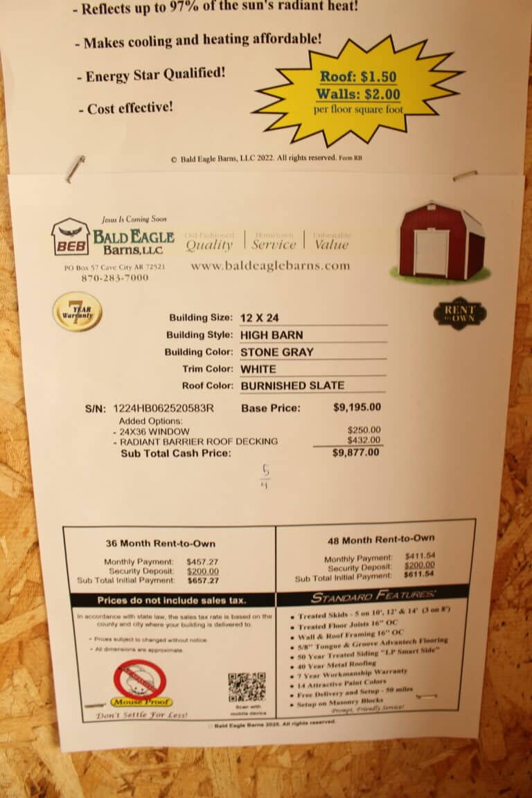 12x24 High Barn - Wynne