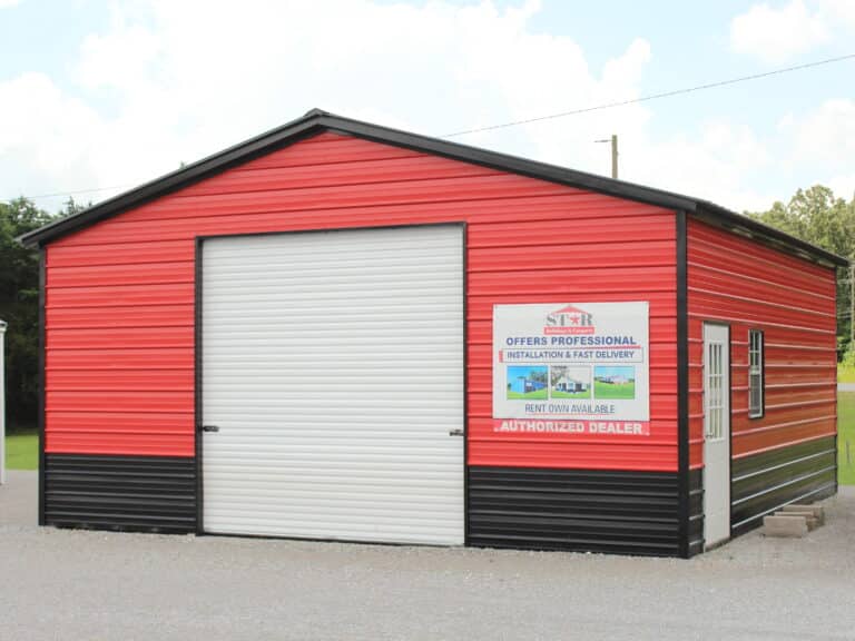 24x25 Metal Garage