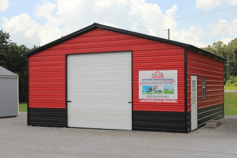 24x25 Metal Garage