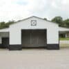44x25 Metal Horse Barn with Storage Leans