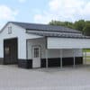 44x25 Metal Horse Barn with Storage Leans