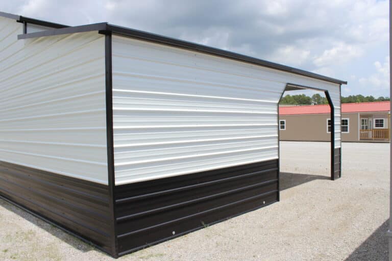 44x25 Metal Horse Barn with Storage Leans