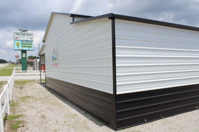 44x25 Metal Horse Barn with Storage Leans