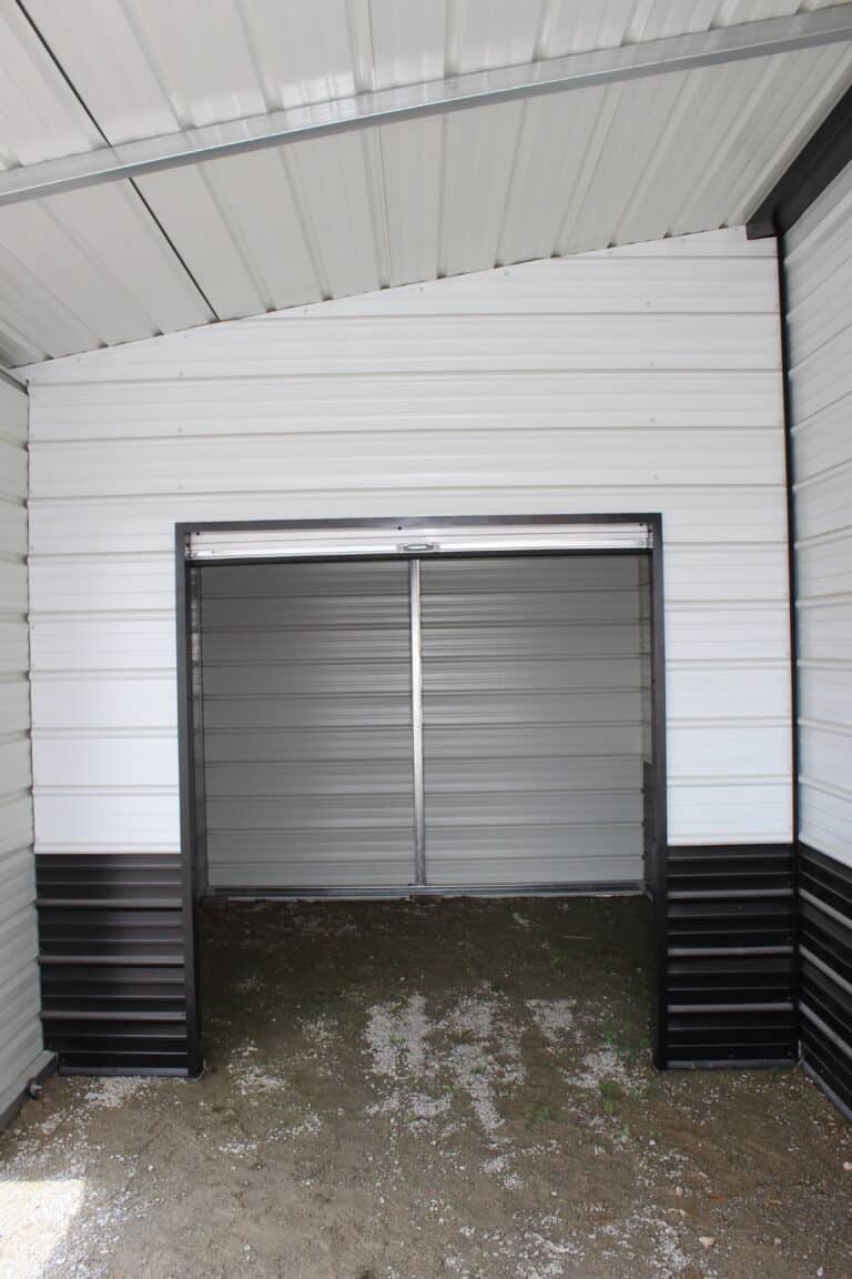 44x25 Metal Horse Barn with Storage Leans
