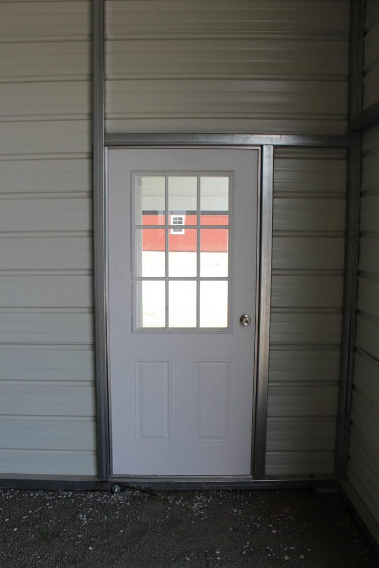 44x25 Metal Horse Barn with Storage Leans