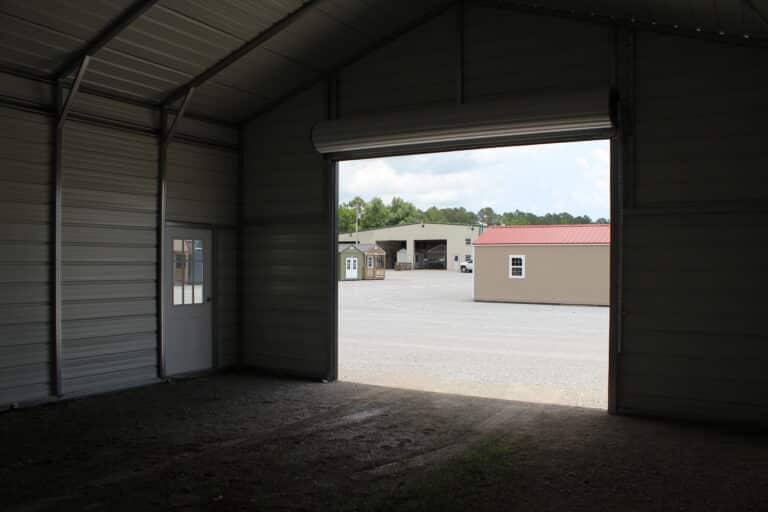 44x25 Metal Horse Barn with Storage Leans
