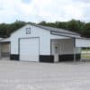 44x25 Metal Horse Barn with Storage Leans