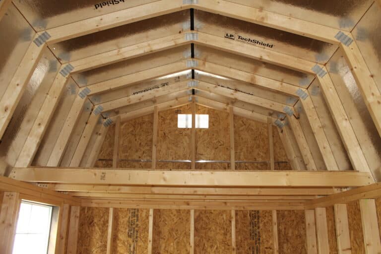 8x16 Side Lofted Barn - Mountain Home