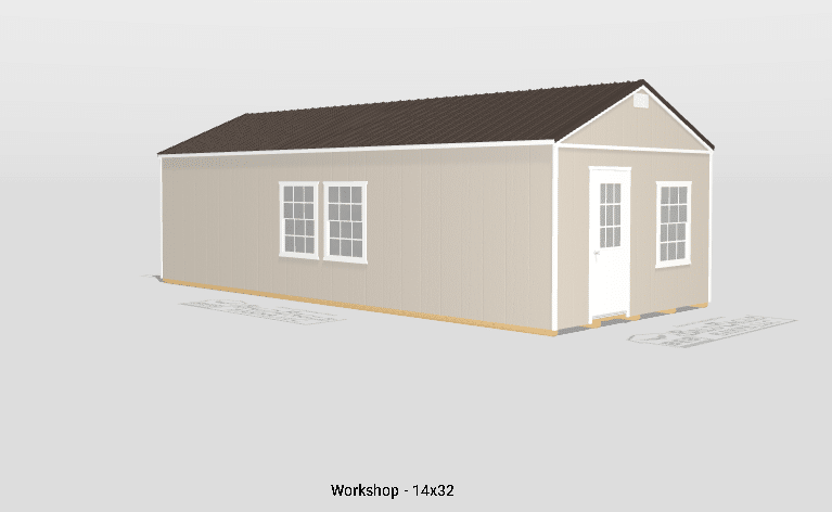 14x32 Custom Workshop Design