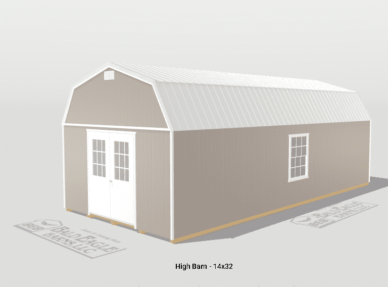 14x32 Custom High Barn Design