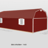 14x32 Custom Side Lofted Barn Design