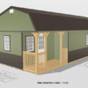 14x32 Custom Side Lofted Barn Cabin Design