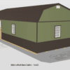14x32 Custom Side Lofted Barn Cabin Design