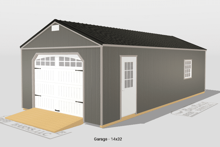 14x32 Custom Garage Design