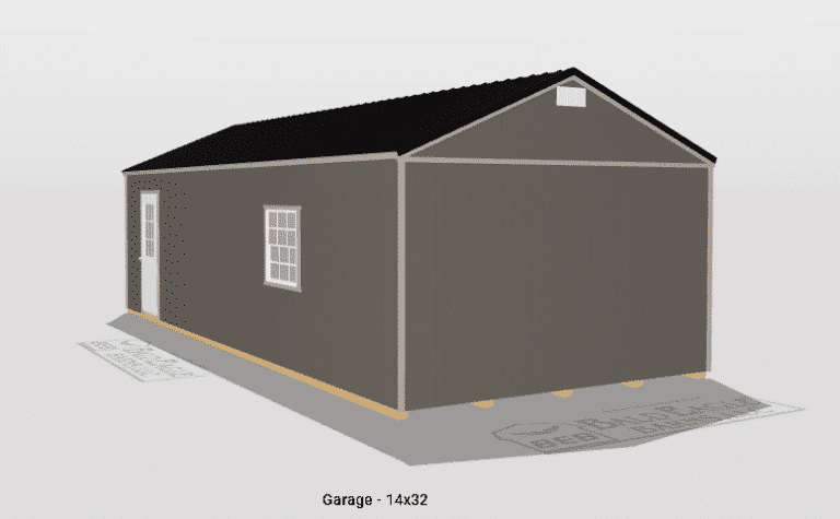 14x32 Custom Garage Design