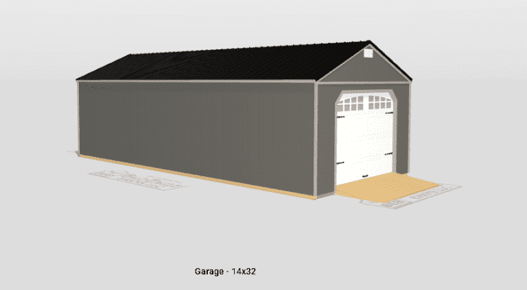 14x32 Custom Garage Design