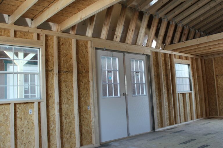 side lofted barn