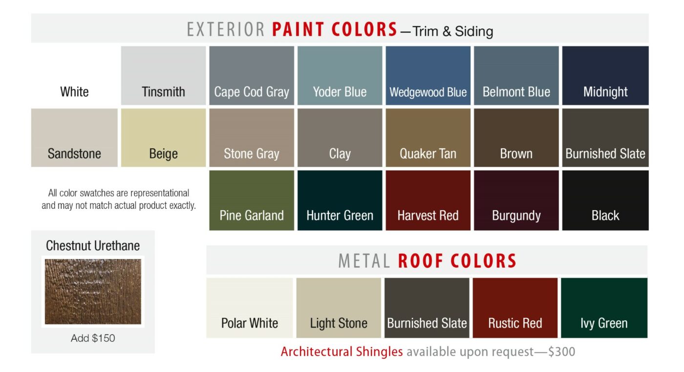 backyard shed colors