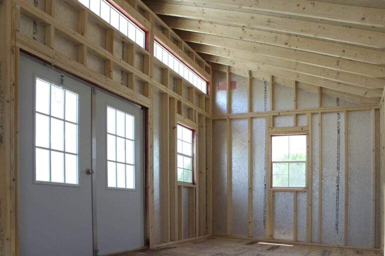 deluxe studio shed interior