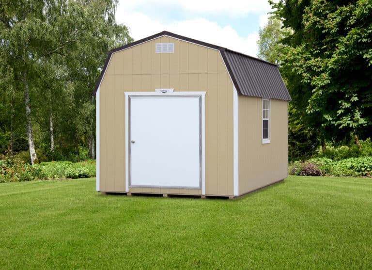 light stone lofted shed