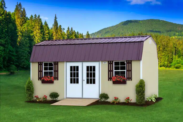metal roof lofted barn shed