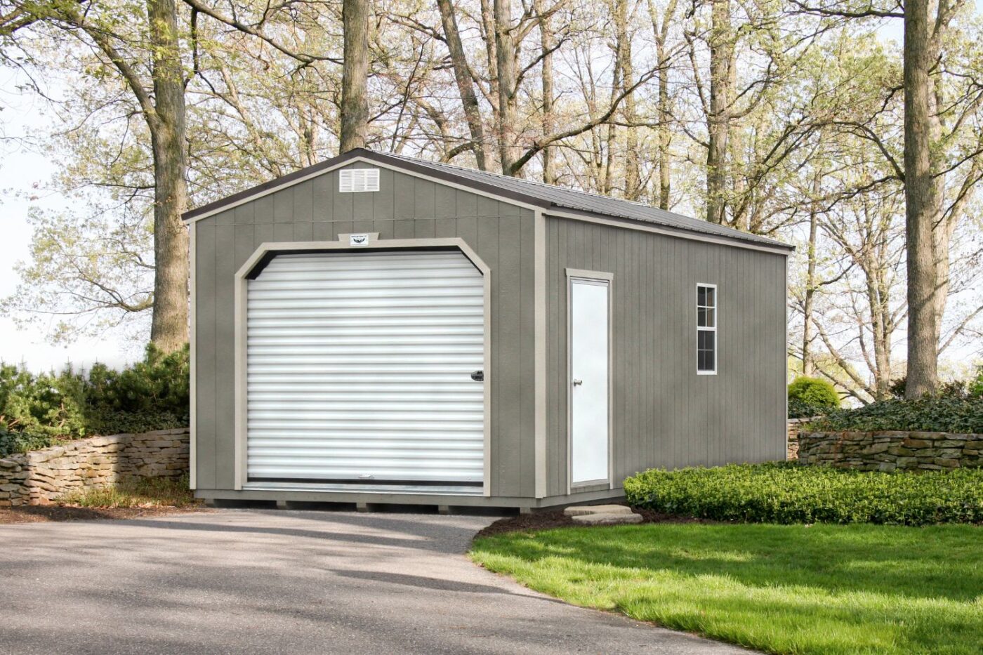 a grey garage shed for sale on dota AR
