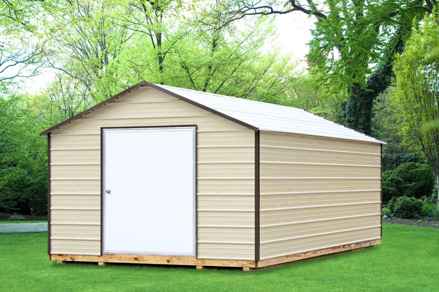 a beige metal shed for sale in dota AR
