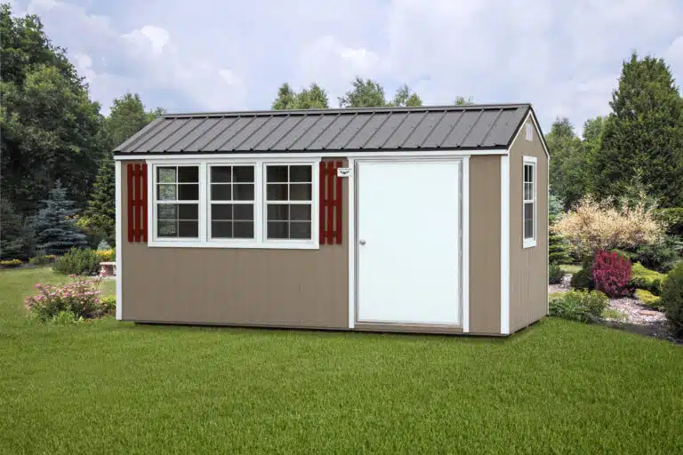 side door portable storage shed