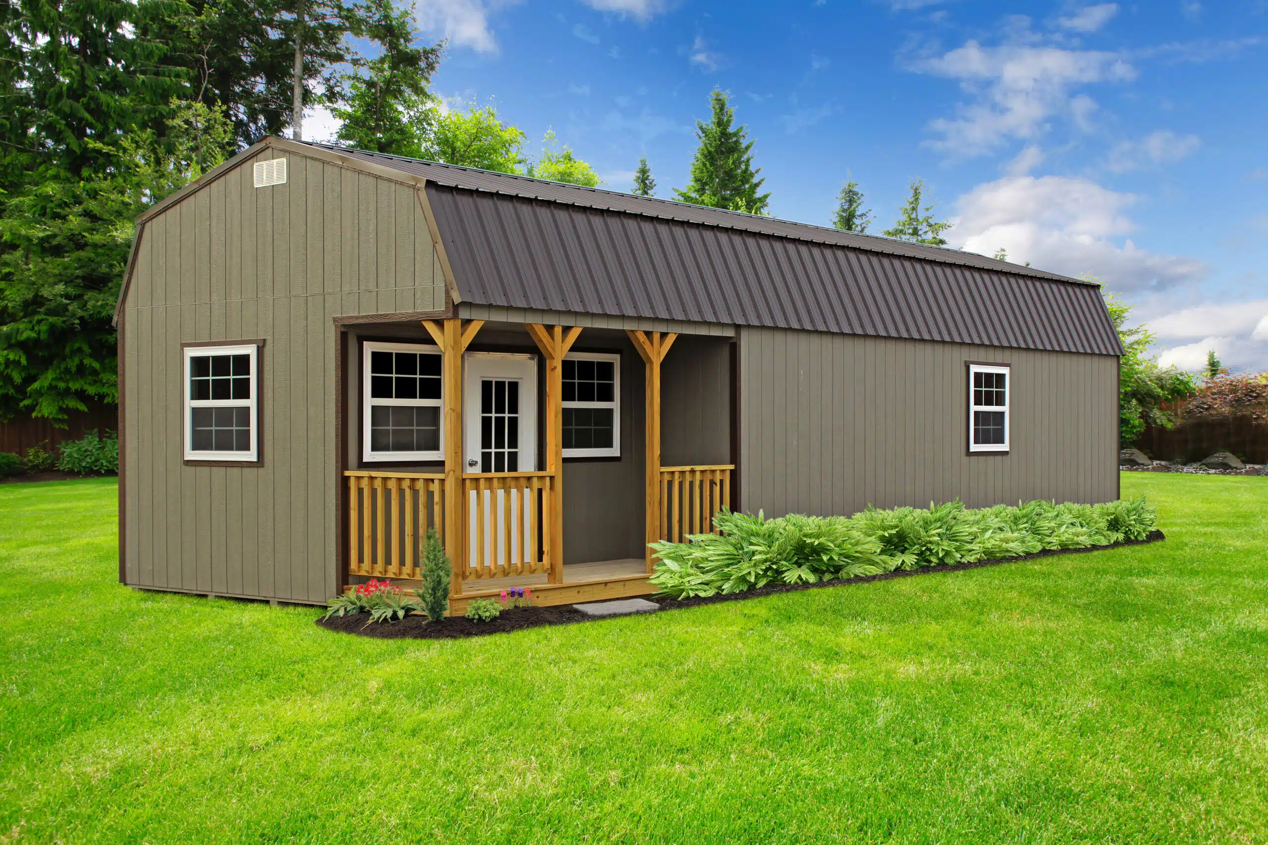 side lofted cabin